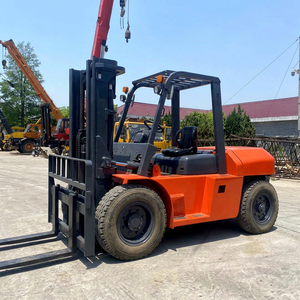 HELI <b>Used</b> 7 Ton Diesel Forklift CPCD70 4WD Rough Terrain Solid Tire Widely <b>Used</b> in Logistics Manufacturing Warehousing - Product Image 1