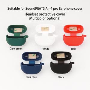 Funda de Silicona para Auriculares Inalámbricos <span class=keywords><strong>SoundPEATS</strong></span> <span class=keywords><strong>Air</strong></span> <span class=keywords><strong>4</strong></span> Pro, Funda Protectora de Silicona con Gancho, Venta al por Mayor de Fábrica - Product Image 3