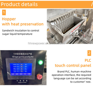 China Confectionery Machinery Center Filling Jelly Bean Pectin Gummy <b>Candy</b> Making <b>Machine</b> Starch Mogul Production Line - Product Image 3