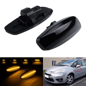 Feu de position latéral séquentiel à LED 12V pour <span class=keywords><strong>Peugeot</strong></span> 207 308 3008 <span class=keywords><strong>5008</strong></span> I RCZ Citroën C4 C3 II C5 III DS3 DS4 Clignotant - Product Image 1