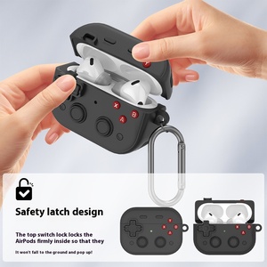 Funda protectora impermeable para <span class=keywords><strong>AirPods</strong></span> <span class=keywords><strong>Pro</strong></span> de <span class=keywords><strong>segunda</strong></span> generación para auriculares Bluetooth, funda protectora con hebilla para auriculares - Product Image 2