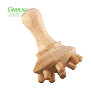 Anti-Zellulitis-Maderotherapie Lymphdrainage hölzernes pilzförmiges Massagegerät manuelles Holztherapie-Massagegerät - Product Image 3