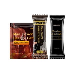 Lifeworth Private Label Arábica Café instantáneo <span class=keywords><strong>con</strong></span> extracto de <span class=keywords><strong>ginseng</strong></span> en polvo Black Maca Power Energy Coffee - Product Image 2