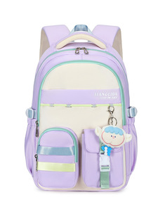 Mochila Escolar para Estudiantes de Secundaria, Mochila de Moda con Combinación de Colores para Estudiantes de Secundaria, Mochila Escolar para Estudiantes - Product Image 3