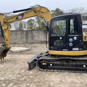 รถขุดตีนตะขาบขนาดเล็ก Caterpillar CAT308D มือสอง 8 ตัน ระบบไฮดรอลิกเดิม เครื่องจักรก่อสร้างขนาดเล็กสำหรับขาย - Product Image 1