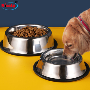 Atacado Logotipo Personalizado Moderno Eco-Friendly Aço Inoxidável Anti-queda Anti-ferrugem Dog & Cat <span class=keywords><strong>Food</strong></span> Bowl - Product Image 3