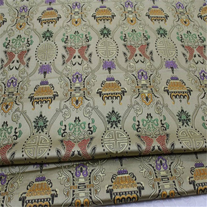 Double Poisson Vintage Classique Commercialisable Stable Bon Marché Tissu Brocart pour Éventail Traditionnel Cadeau <span class=keywords><strong>de</strong></span> Noël Vêtements - Product Image 3