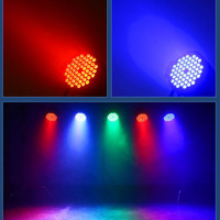Projecteur de scène 54 LED PAR 3W IP65 pour extérieur, mariage, KTV, haute puissance, pleine couleur, trois-en-un, vente en gros