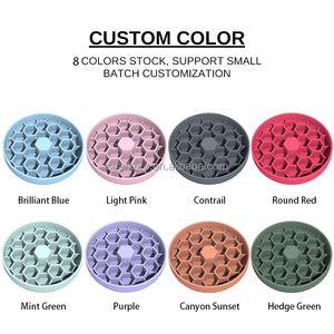 2024 New <strong>Round</strong> Honeycomb Custom Pet Slow Feeder Anti Choke Silicone <strong>Dog</strong> <strong>Bowl</strong> Personalized Pet Silicone <strong>Bowl</strong> - Product Image 4