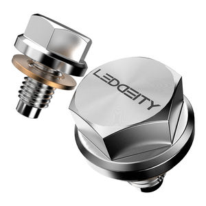 Pièces d'auto-Bouchon de vidange d'huile moteur en acier inoxydable avec aimant néodyme et remplacement de la rondelle d'écrasement en cuivre - Product Image 1