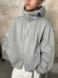 Alta calidad Nuevos accesorios de ropa superior Sudadera con capucha unisex Boxy Fit Sudadera de manga larga de algodón - Product Image 6