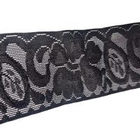 Vente chaude de haute qualité tricoté fleur élastique dentelle bord sous-vêtements largeur étroite Jacquard imprimé Spandex ceinture durable