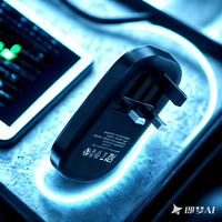 Cargadores y Adaptadores de Viaje Plegables Ultrafinos de 20 W para Reino Unido, Carga Rápida PD QC3.0, Puertos Tipo-C/USB, Cargador para Teléfonos Móviles