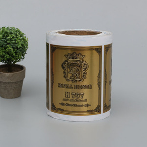 Tùy Chỉnh Chi Phí Effcetive Dính Đầy Màu Sắc Lá Vàng Mật Ong Chai Nhãn Dán - Product Image 4