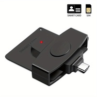Lecteur de cartes intelligentes Type-C pour cartes SIM, téléphoniques, d'identité et bancaires