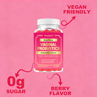 Complément Probiotique Vaginal 4-en-1 Sans Sucre, Saveur Baies, Marque Privée OEM, pour l'Équilibre du pH Intime Féminin, Urinaire et Digestif