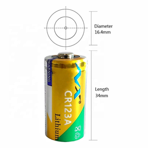 Batterie rechargeable au lithium 3V CR123A - 1600mAh. Compatible CR123 CR17335 16340. Pour téléphones mobiles, appareils électroménagers/jouets. - Product Image 3