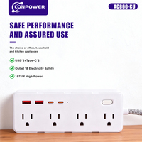 Stop Kontak Putar 360 Derajat Standar Amerika Multifungsi dengan 2 Port USB dan 2 Port Tipe-C