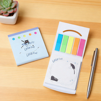 Bloc-notes autocollants colorés, papier mémo auto-adhésif, bloc-notes néon pour l'école, fournitures de bureau, papeterie en gros