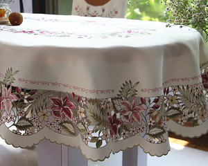 All'ingrosso tovaglia di pizzo fatta a mano ricami Jacquard di lusso <span class=keywords><strong>per</strong></span> matrimonio a casa-nuova tovaglia rettangolare in stile europeo - Product Image 2