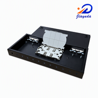 Caja de Terminación de Fibra Óptica de 12 Puertos para Montaje en Pared, Vacía, con Puertos Redondos ST/FC, Panel de Conexión Metálico de Acero Laminado en Frío de 0.8mm, 430x200x44mm