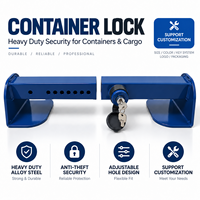 Serrure de porte de conteneur en acier allié robuste, verrou de conteneur maritime réglable pour camion et remorque, sécurité antivol