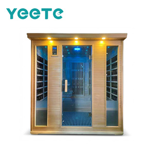 Sauna Domestica YEETE, Cabina a Vapore Secco per Salone di Bellezza, in Legno di Hemlock, Temperatura Costante, Cabina a Infrarossi Lontani in Grafene, Box Sudorazione Intelligente - Product Image 1