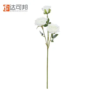 DKB-Rosas artificiales de tacto Real para decoración de boda, flores de tallo, venta al por mayor