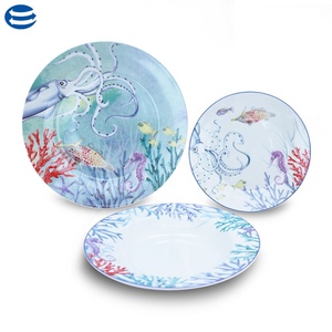 <span class=keywords><strong>18</strong></span> pcs marine corals <span class=keywords><strong>piatti</strong></span> di porcellana <span class=keywords><strong>set</strong></span> di stoviglie per 6 persone - Product Image 2