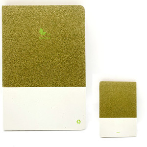 Quaderno Unico con Copertina Rigida in Carta di Foglie di Tè e Carta di Fondi di Caffè, con Carta Riciclata di Alta Qualità per Scrivere Diari - Product Image 4