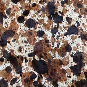 תיק דפוס שיער עור נמר, תיק נעליים מגפיים חומרי גלם חום צבע עור אמיתי עור - Product Image 2