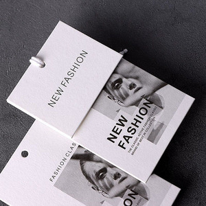 Luxury Popular Customizable Recycled Brand Name Clothing <strong>Labels</strong> Double-Layered Garment <strong>Hang</strong> <strong>Tag</strong> - Product Image 3