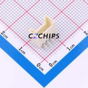 ZX-HY2.0-4PWZ-GW Wire-to-Board Pin Header Bent Lead Through Hole,P=2mm Connector 1x4P 2mm Right Angle Insert HY - Product Image 1