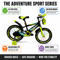 Vélo pour enfants à cadre en acier fabriqué en usine, vélo pour garçons de 3 à 12 ans