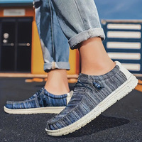 Mocassins en toile décontractés et confortables pour hommes, grandes tailles, antidérapants, vente en gros, directement de l'usine