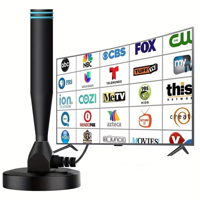 New Ariaval Plastic Magnetic Base High Gain 25dBi HDTV Antenna DVB-T/UHF Indoor Digital TV Aerial HDTV-CX18