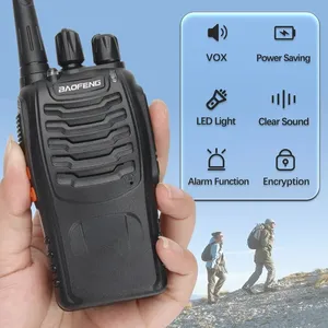 2PCS New Baofeng BF-888S Pro Upgrade Walkie Talkie Wireless Copy Frequency Long Range Portable BF888S Ham 2 Way Radio Hunting