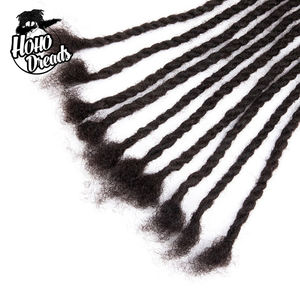 Due fili di rotazione Dreadlocks <span class=keywords><strong>Afro</strong></span> Locs crespo estensione ordinata acconciatura per uomo capelli umani Locs - Product Image 3