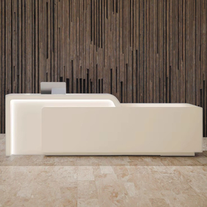 Nhà Máy Biểu Tượng Tùy Chỉnh Thu Ngân Tiếp Tân Bàn Bền Truy Cập Hot Hồng Trắng Cho Vẻ Đẹp Salon Tiệm Cắt Tóc Sử Dụng - Product Image 5