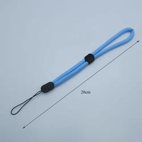 Lanière courte en soie imprimée pour porte-clés, lanière DIY réglable, lanière porte-clés personnalisée