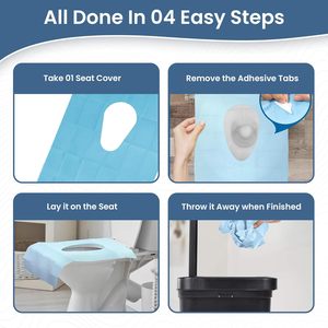 Protège-rouleaux de papier toilette hygiéniques 10 pièces, personnalisés en relief pour la maison, le bureau, les toilettes publiques, les voyages – Housses sanitaires portables - Product Image 4