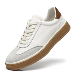 Chaussures décontractées classiques de prestige en cuir de vachette première couche, légères, à lacets, pour le quotidien et le style urbain - Product Image 5