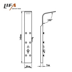Badezimmer Dusche produkten mềm lượng mưa thoải mái máy bay phản lực massage thép không gỉ vòi hoa sen Bảng điều khiển - Product Image 3