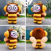 Funtoys-Costume d'insecte gonflable géant personnalisé de mascotte d'abeille 2m/2.6m, animal hexapode, mascotte en peluche de Noël pour adulte