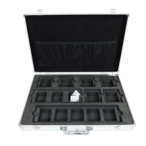 Aluminum Alloy Toolbox With EVA Lining Waterproof Flip Top Metal <b>Tool</b> Case For Instrument <b>Storage</b> - Product Image 4