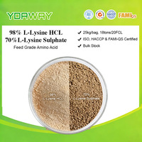 YDAWAY Alimentation animale : L-Lysine hydrochlorure 98% et Lysine sulfate 70% (acides aminés) pour bovins, porcs et volailles - Favorise la santé