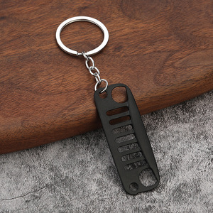 Mini auto paraurti anteriore Grill auto da corsa sterzo Jeep Wrangler portachiavi modifica creativa faccia anteriore dell'uccello - Product Image 2