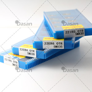 Hojas de roscado 22ER4.5 ISO SMX30 de carburo cementado para procesamiento de metales - Product Image 1