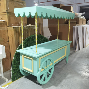 Chariot à Dessert en forme de cœur pour fête prénatale, présentoir de fleurs, ou pour bonbons - Product Image 2
