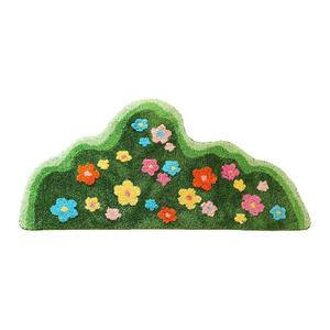 <span class=keywords><strong>Tapis</strong></span> tufté à poils longs floraux en mousse floquée, <span class=keywords><strong>tapis</strong></span> de sol tufté de forme irrégulière, couverture de chevet avec fond antidérapant - Product Image 5